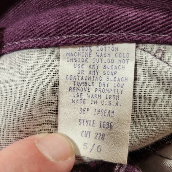 RoughRider Jeans Vintage Western Wear Womens 5 6 Purple RRJ - Picture 9 of 13